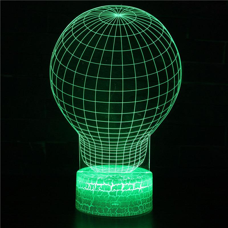 Abstract Bulb 3D Lamp with LED Color Modes And Touch Sensor-3D Optical Lamp