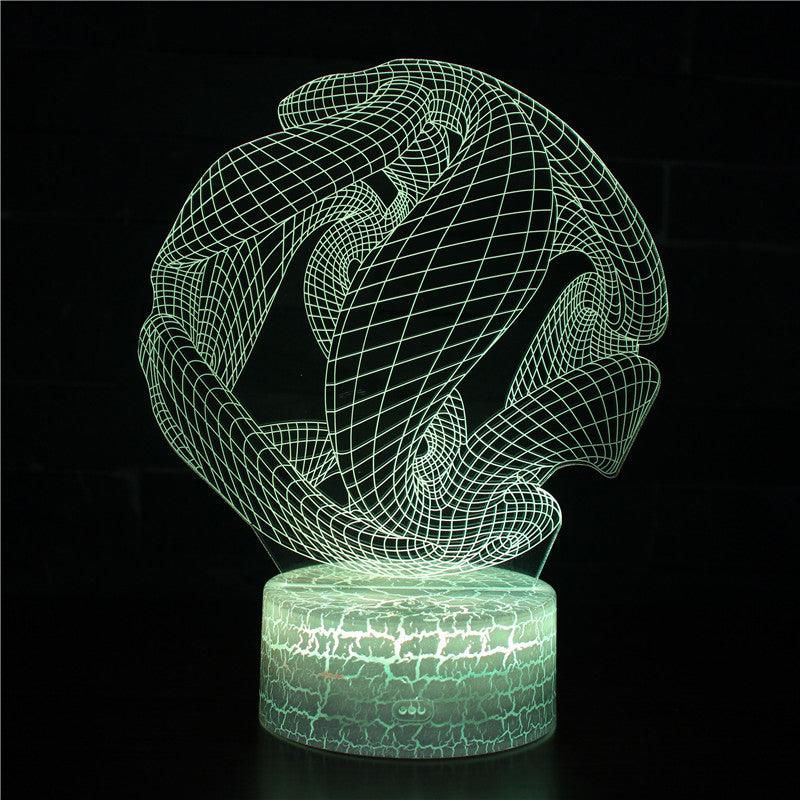 Sphere Maze 3D Optical Lamp with Remote Control And Touch Sensor-3D Optical Lamp