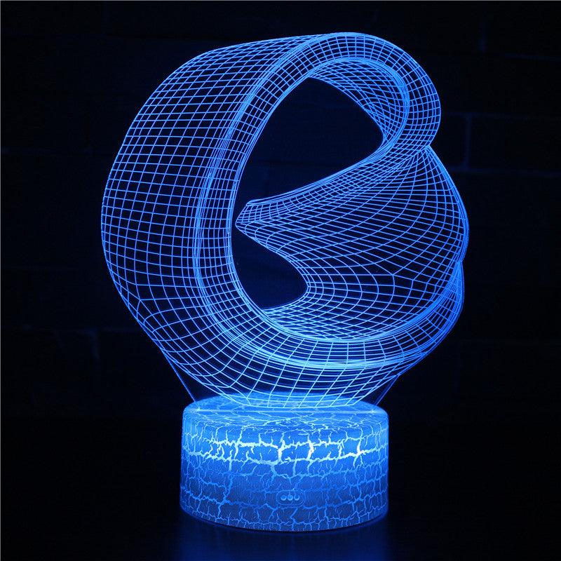3D Abstract LED Lamp with Remote and Touch Control for LED Display-3D Optical Lamp