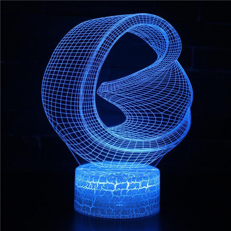 3D Abstract LED Lamp with Remote and Touch Control for LED Display-3D Optical Lamp