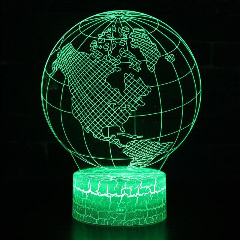 Planet Earth 3D Optical Illusion Lamp - 3D Optical Lamp