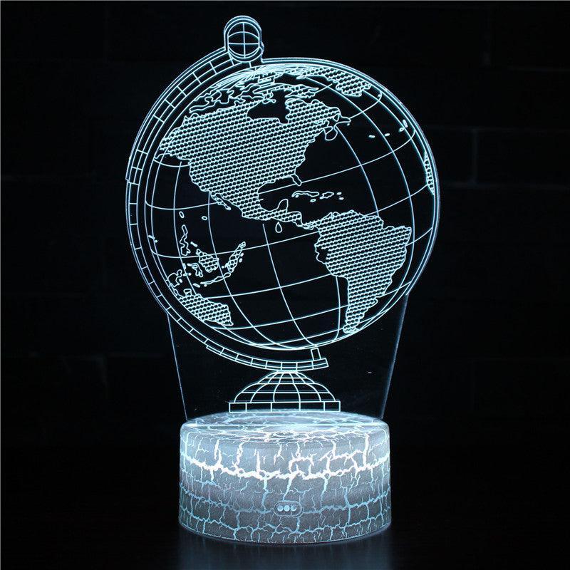 Planet Earth Globe 3D Optical Illusion Lamp - 3D Optical Lamp
