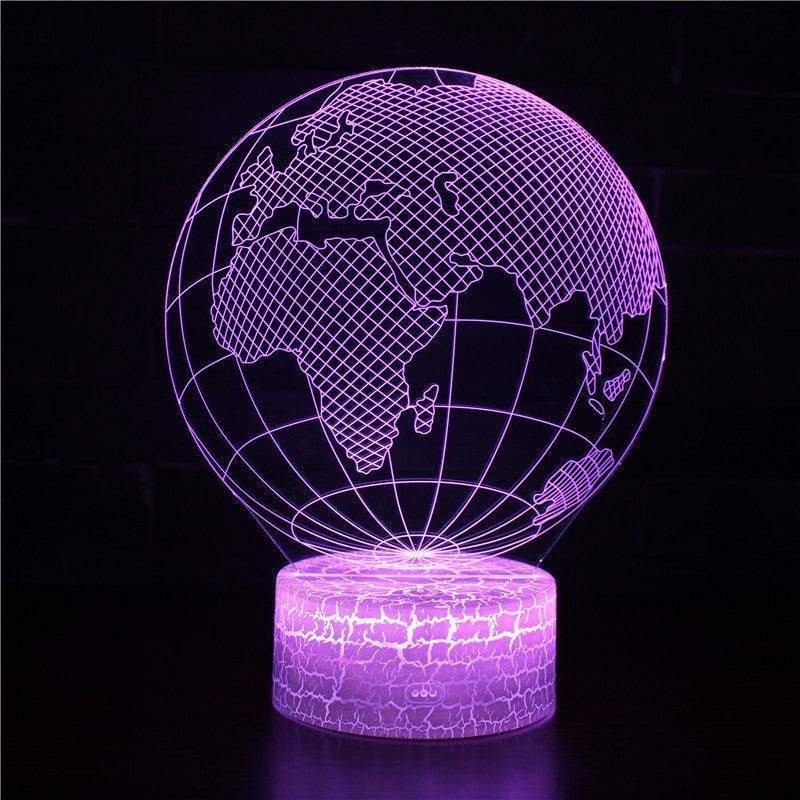 Planet Earth 3D Optical Illusion Lamp - 3D Optical Lamp