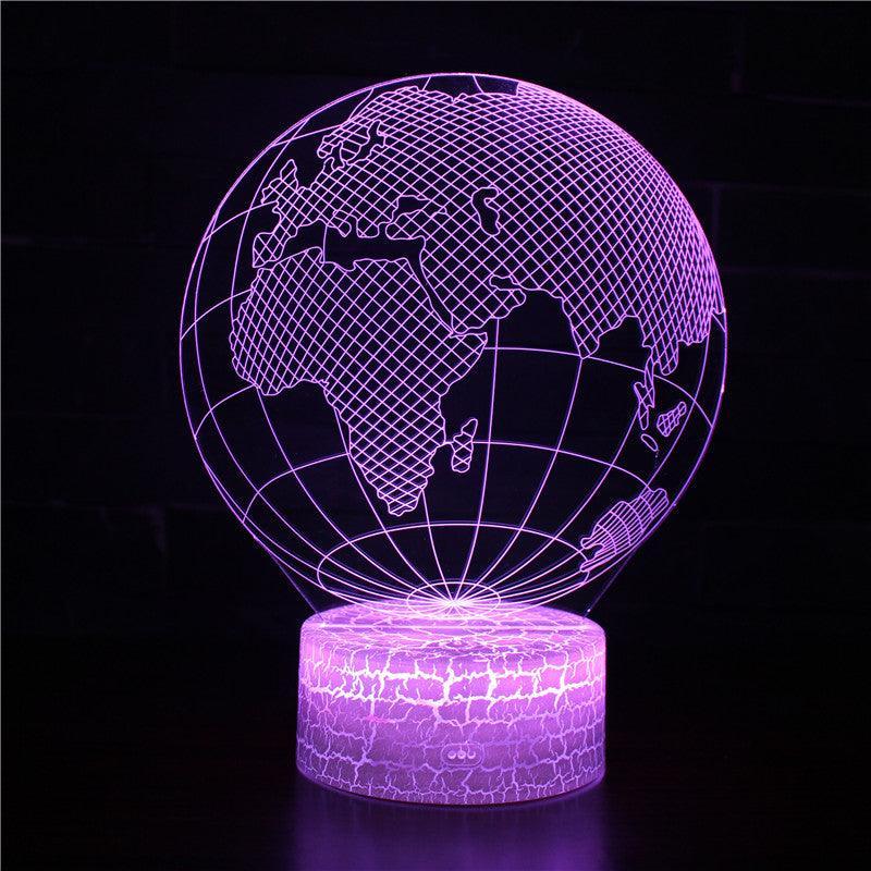 Planet Earth 3D Optical Illusion Lamp - 3D Optical Lamp