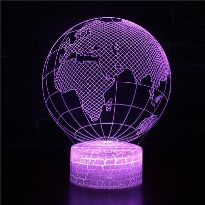 Planet Earth 3D Optical Illusion Lamp - 3D Optical Lamp