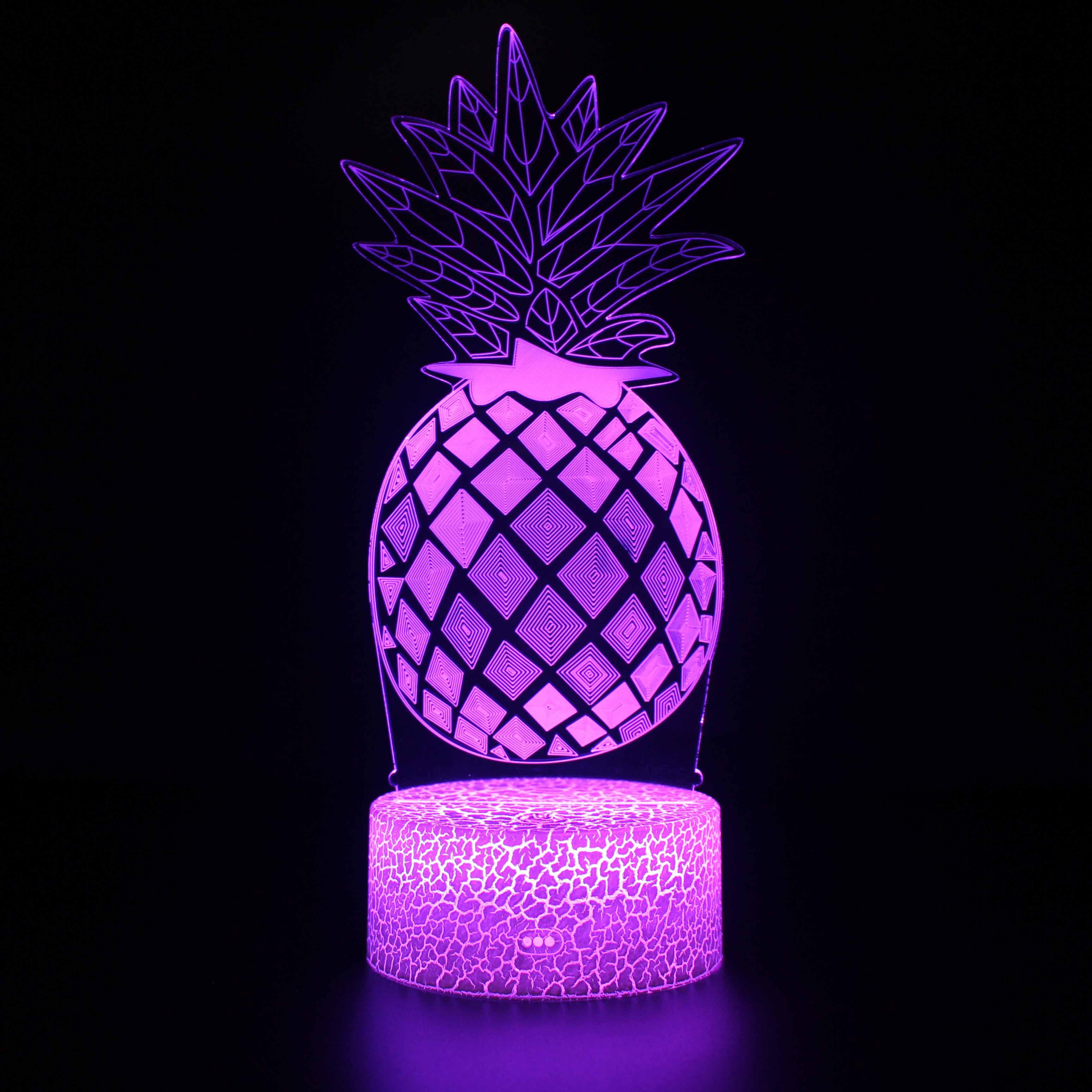 Pineapple 3D Optical Illusion Lamp - 3D Optical Lamp