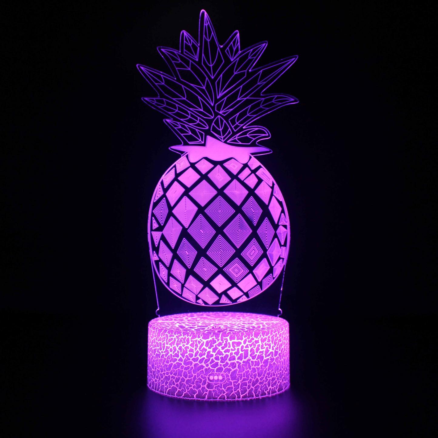 Pineapple 3D Optical Illusion Lamp - 3D Optical Lamp