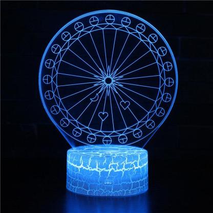 Ferris Wheel 3D Optical Illusion Lamp For Lighting And Decor-3D Optical Lamp