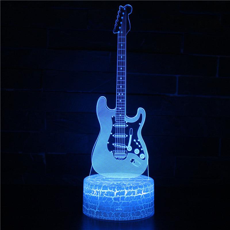 Electric Guitar 3D Optical Illusion Lamp - 3D Optical Lamp