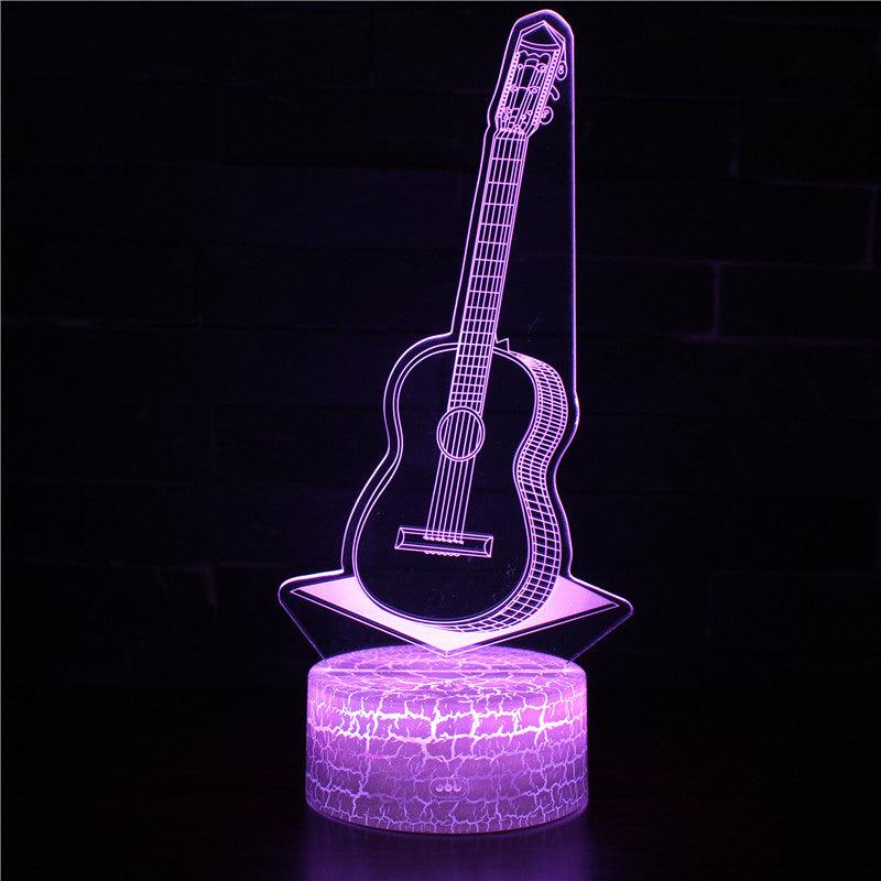 Acoustic Guitar 3D Optical Illusion Lamp - 3D Optical Lamp