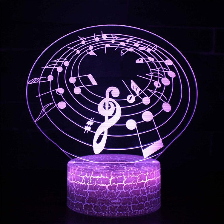 Pink Notes 3D Optical Lamp - 3D Optical Lamp