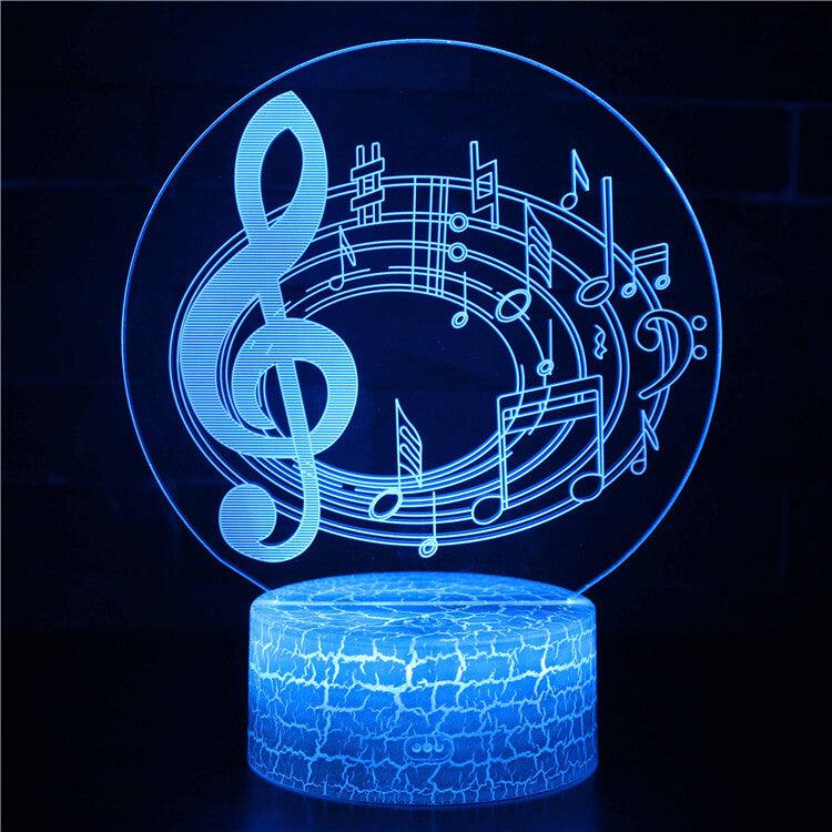 Blue Notes 3D Optical Lamp - 3D Optical Lamp