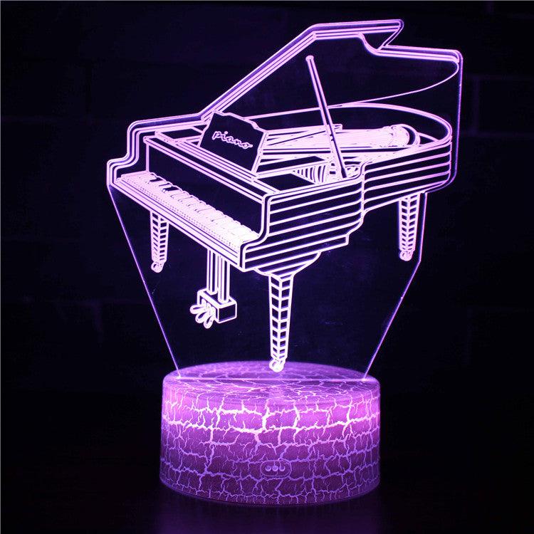 Grand Piano 3D Optical Illusion Lamp - 3D Optical Lamp