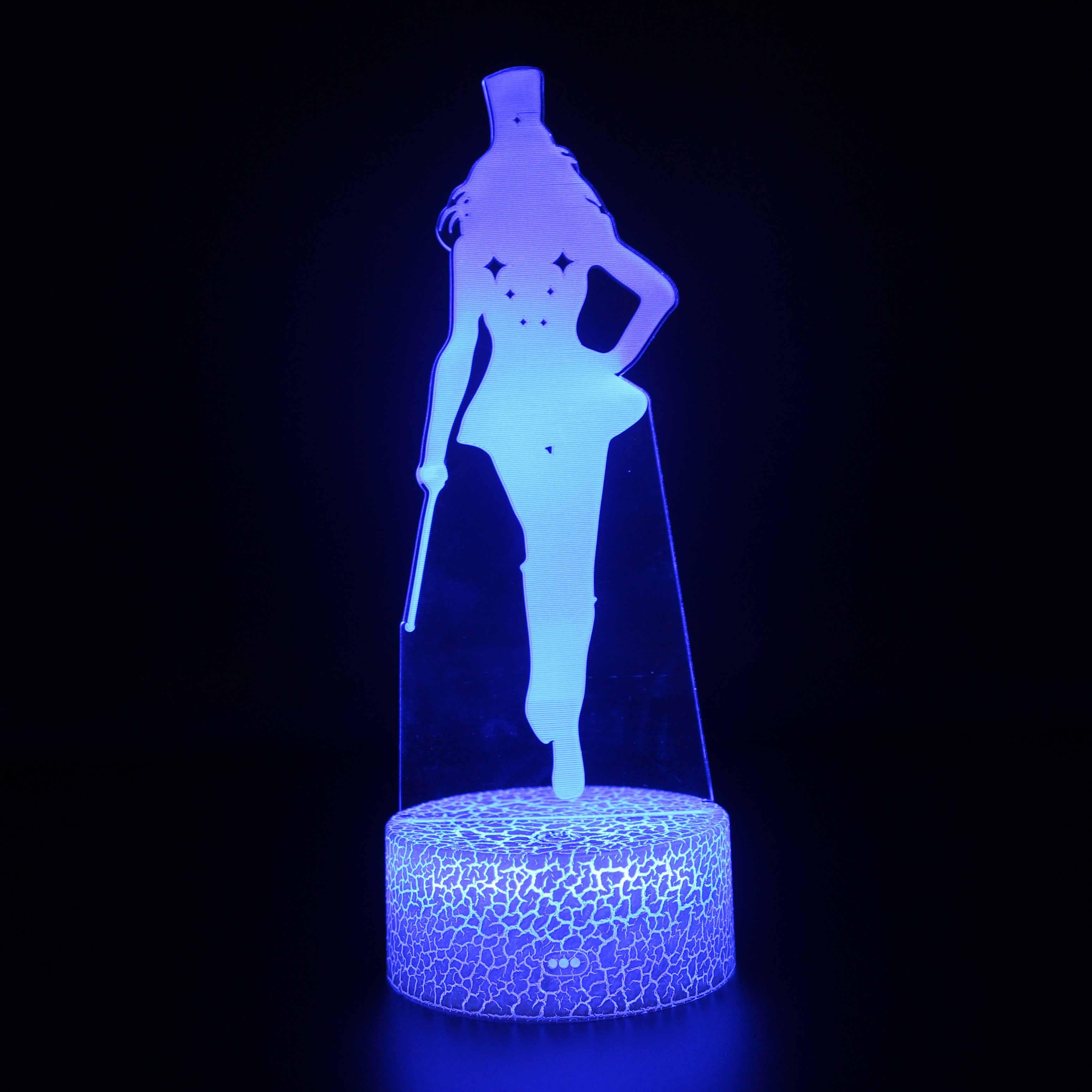 Female Singer 3D Lamp-3D Optical Lamp