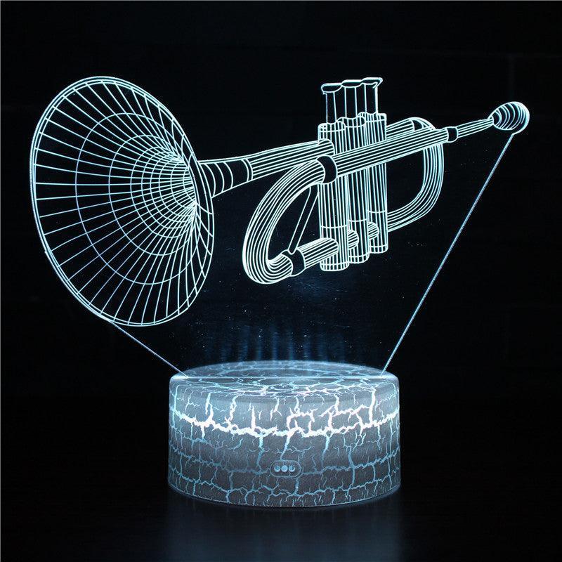 Trumpet 3D Optical Illusion Lamp - 3D Optical Lamp