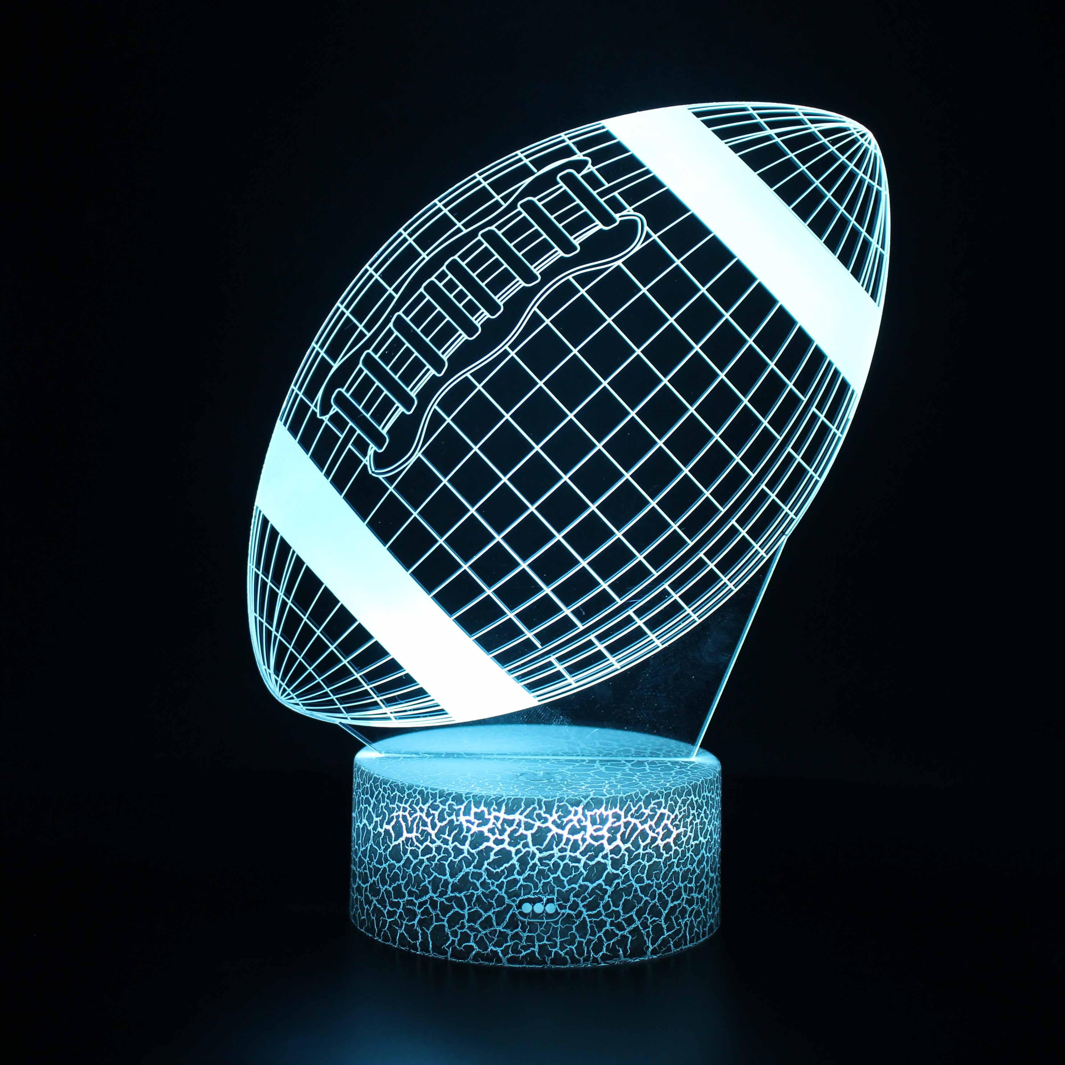 American Football 3D Lamp Light Up the Game in Style-3D Optical Lamp