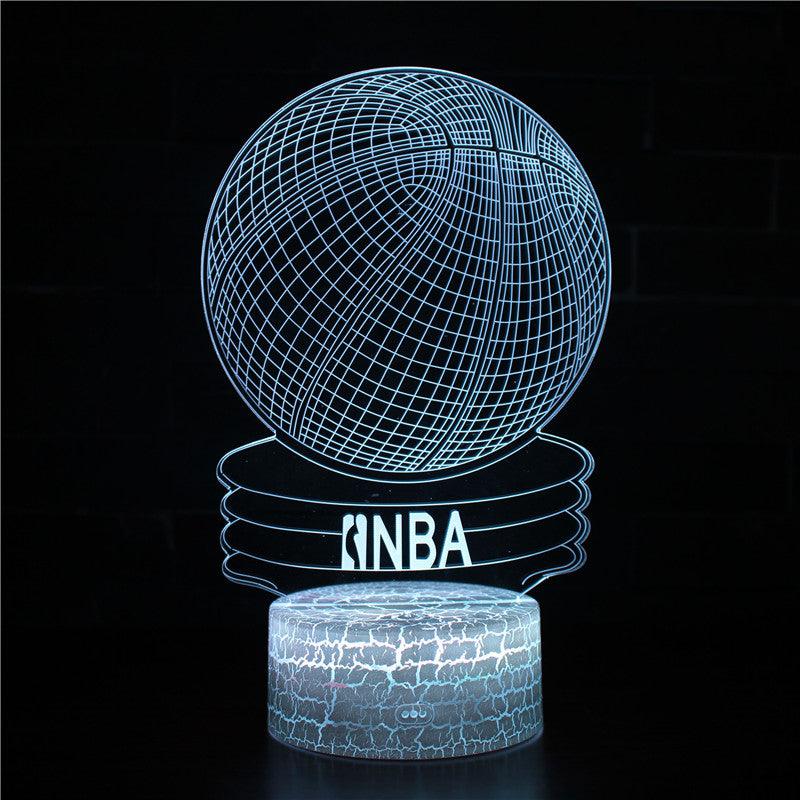 Basketball NBA 3D Lamp-3D Optical Lamp