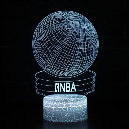 Basketball NBA 3D Optical Illusion Lamp - 3D Optical Lamp