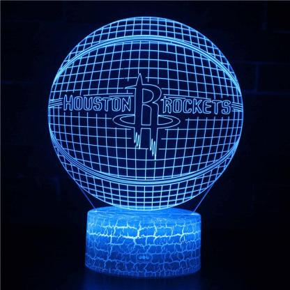 Rockets Basketball Optical Lamp-3D Optical Lamp