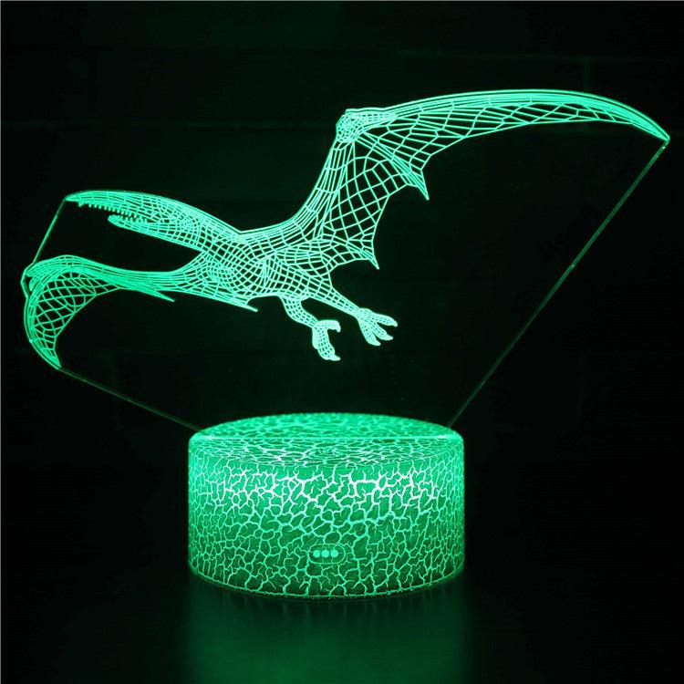 Realistic Pterodactyl Dinosaur 3D Optical Illusion Lamp - 3D Optical Lamp