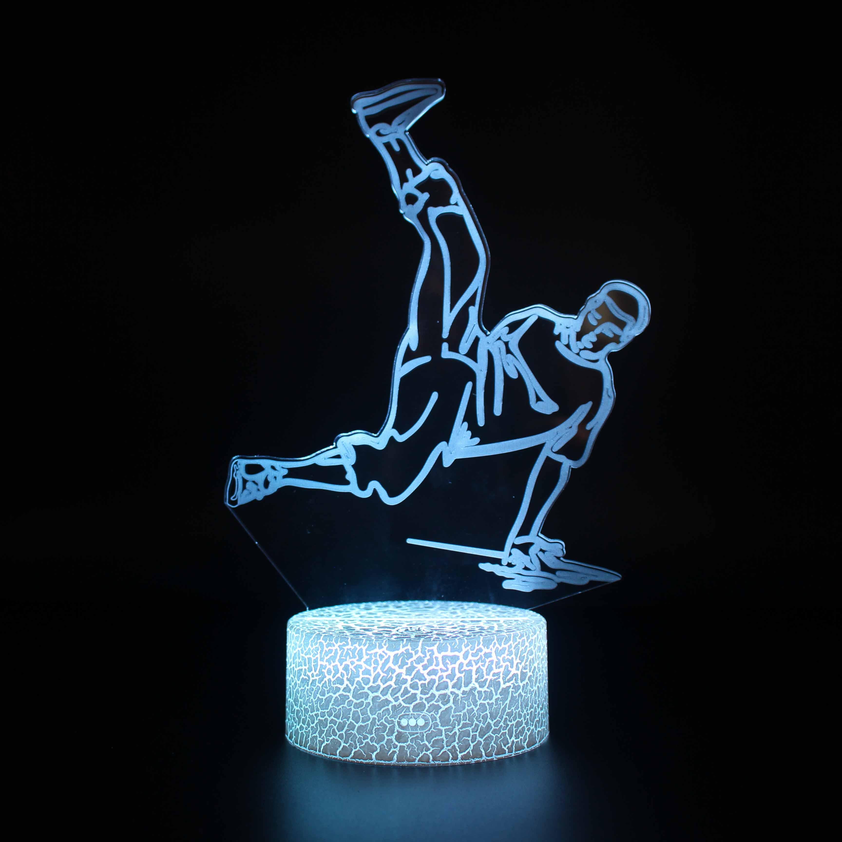 Break Dancer 3D Lamp Add Energy and Movement to Your Space-3D Optical Lamp