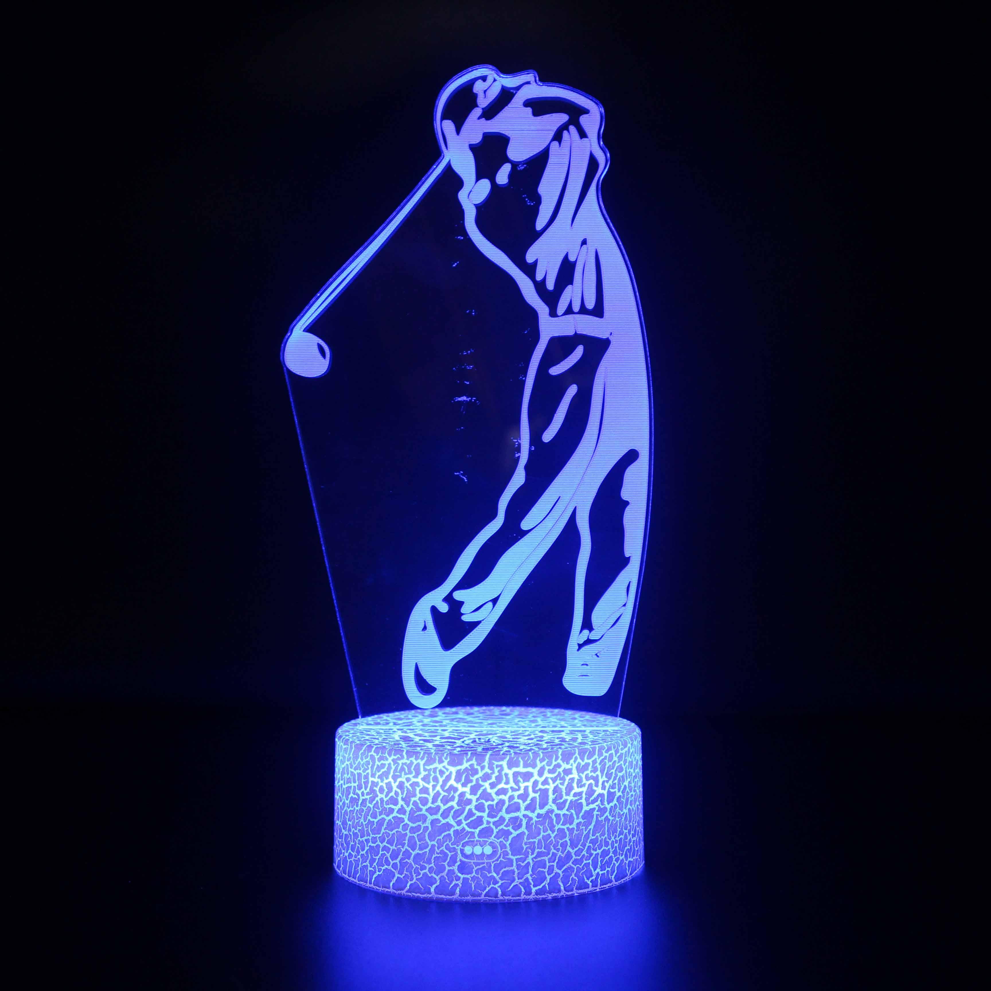 Golf Themed Illusion Light-3D Optical Lamp