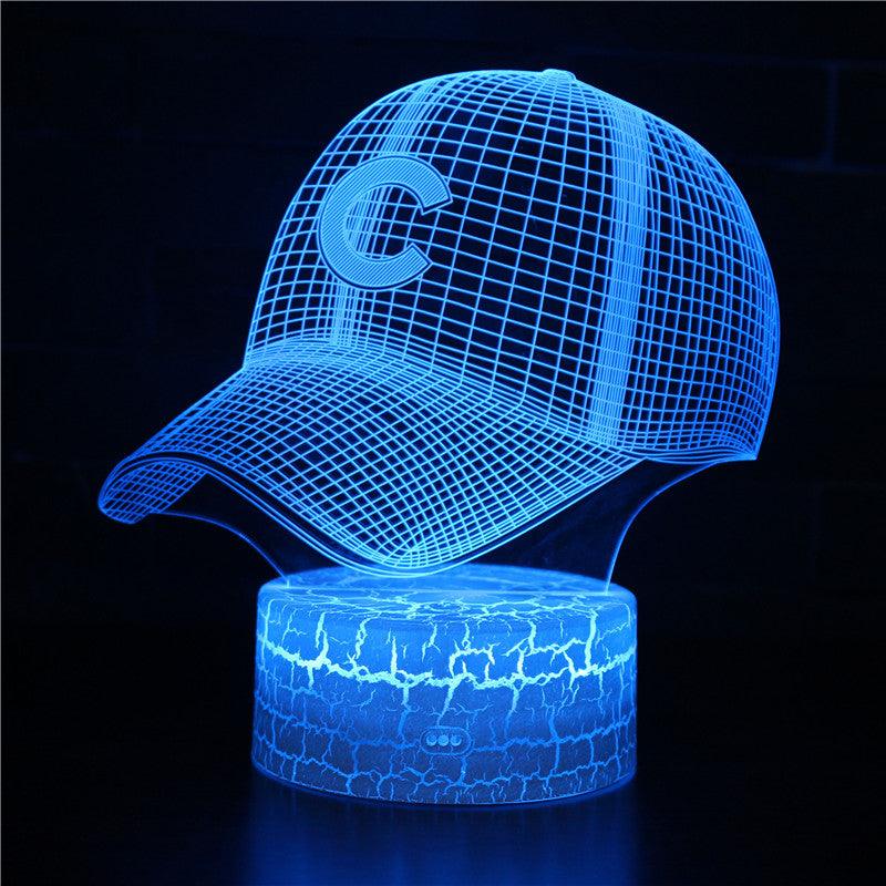 Baseball Cap Illusion Light-3D Optical Lamp