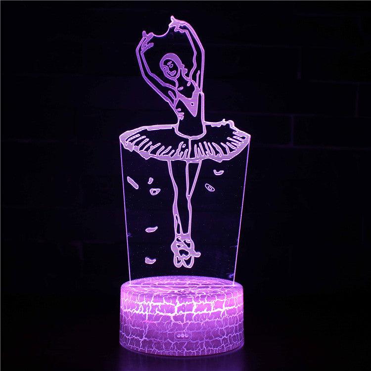 Ballerina 3D Optical Lamp Dance-Inspired Light-3D Optical Lamp