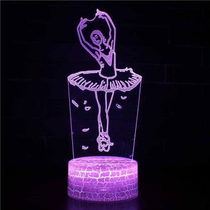 Ballerina 3D Optical Illusion Lamp - 3D Optical Lamp