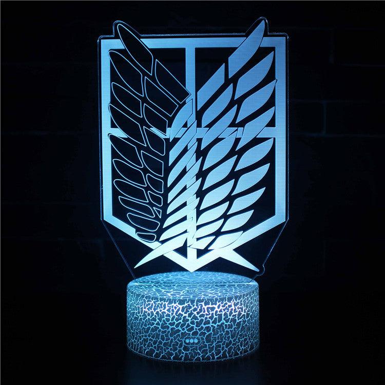 Survey Corps Emblem Light-3D Optical Lamp