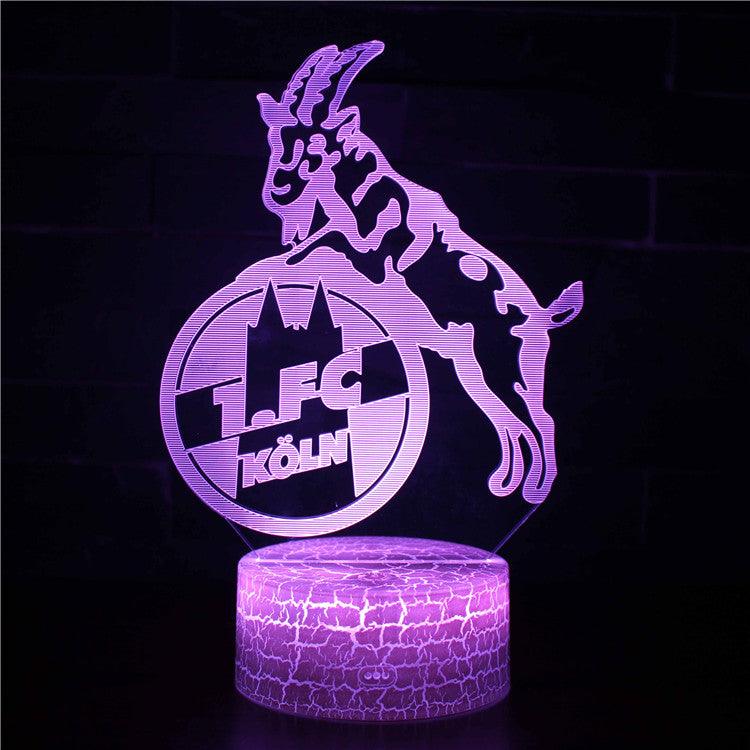 Koln FC Logo Lamp Brings German Football Flair to Your Space-3D Optical Lamp