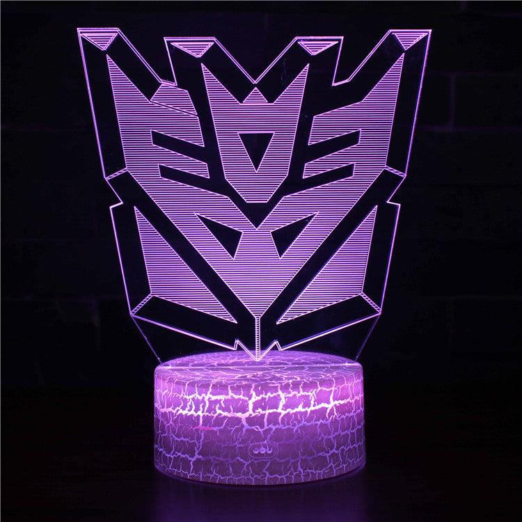 Transformers 3D Optical Illusion Lamp - 3D Optical Lamp