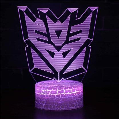 Transformers 3D Optical Illusion Lamp - 3D Optical Lamp