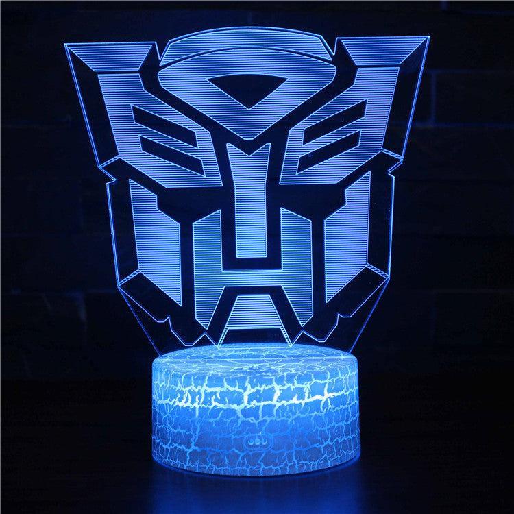 Transformers 3D Optical Illusion Lamp - 3D Optical Lamp