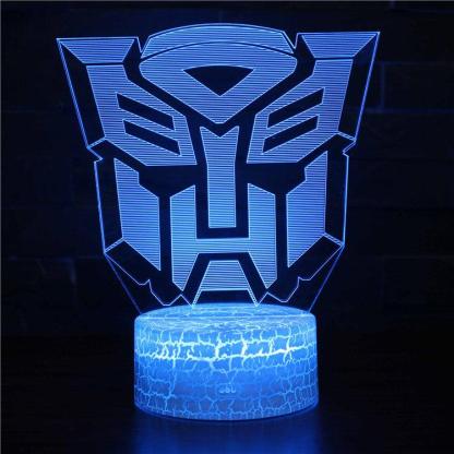 Transformers 3D Optical Illusion Lamp - 3D Optical Lamp