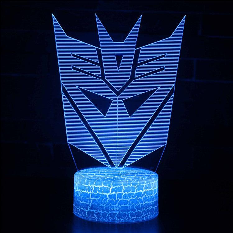 Transformers 3D Optical Illusion Lamp - 3D Optical Lamp