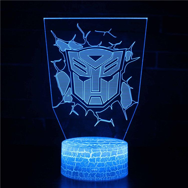 Transformers 3D Optical Illusion Lamp - 3D Optical Lamp