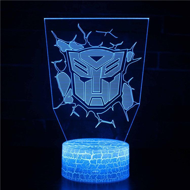 Transformers 3D Optical Illusion Lamp - 3D Optical Lamp