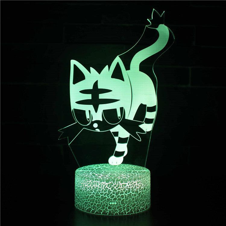 Cat Optical LED Base-3D Optical Lamp