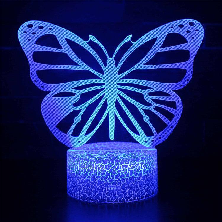 Butterfly 3D Optical Illusion Lamp - 3D Optical Lamp