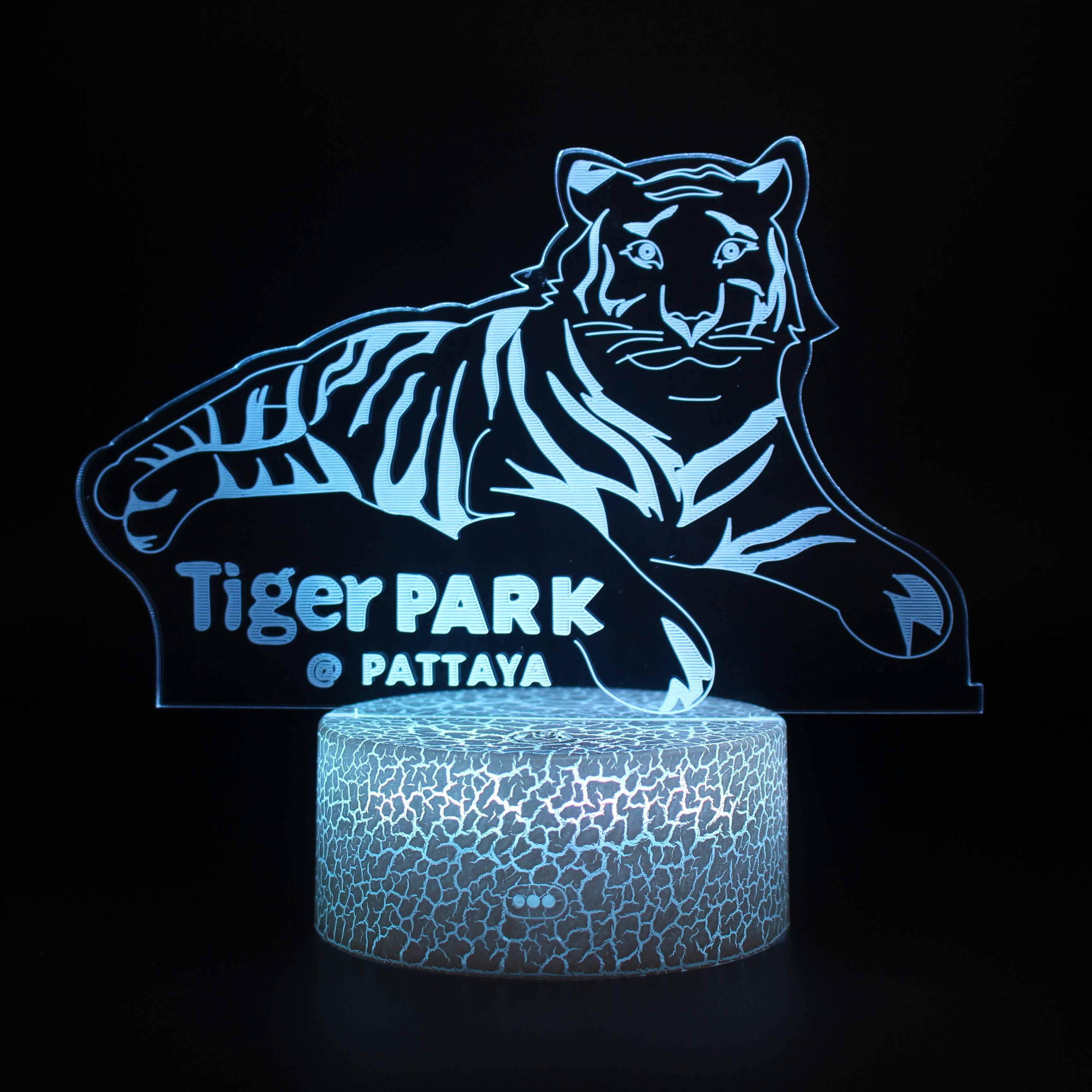 Tiger Park 3D Optical Illusion Lamp - 3D Optical Lamp