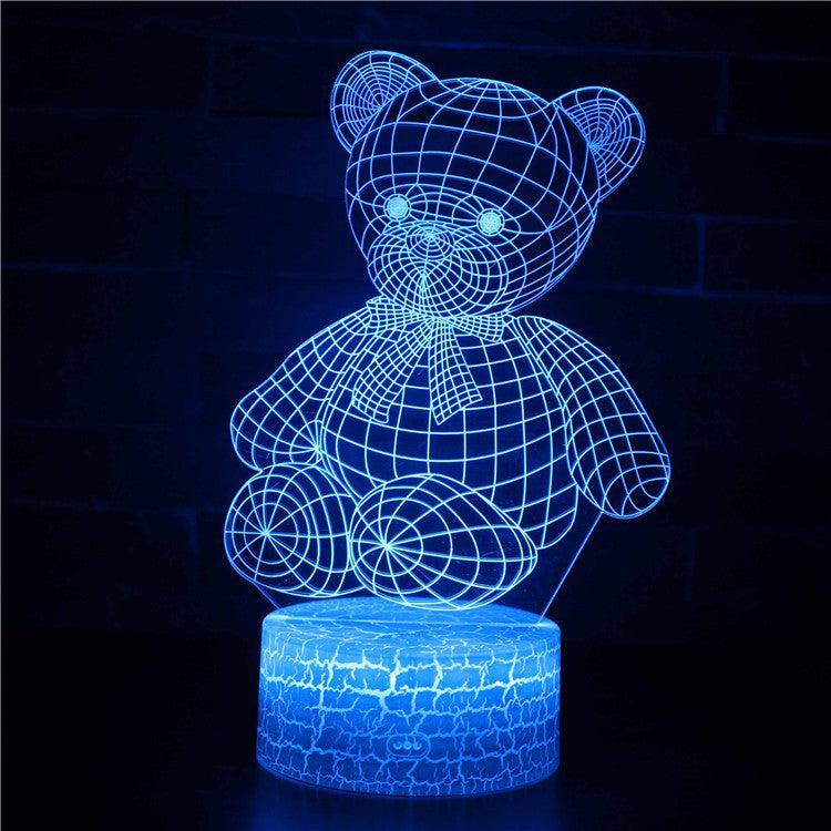 Teddy Bear 3D Lamp A Cuddly Glow for Every Room-3D Optical Lamp