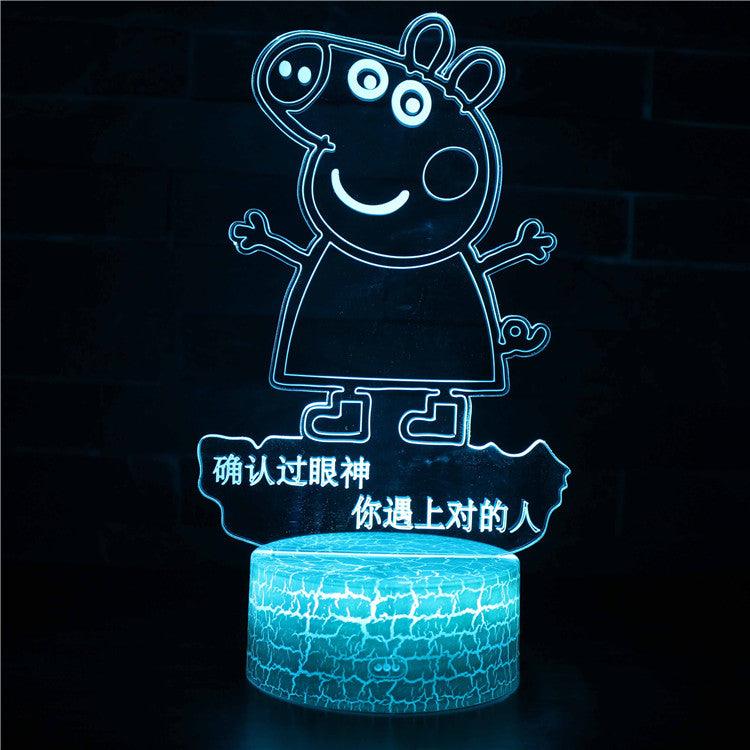 Peppa Pig 3D Optical Illusion Lamp - 3D Optical Lamp
