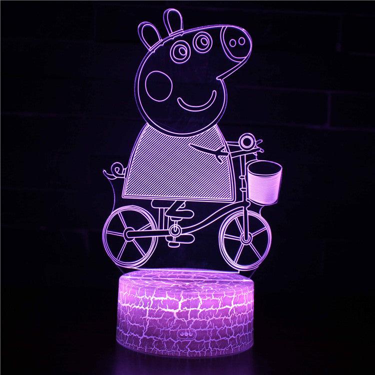 Peppa Pig 3D Optical Illusion Lamp - 3D Optical Lamp