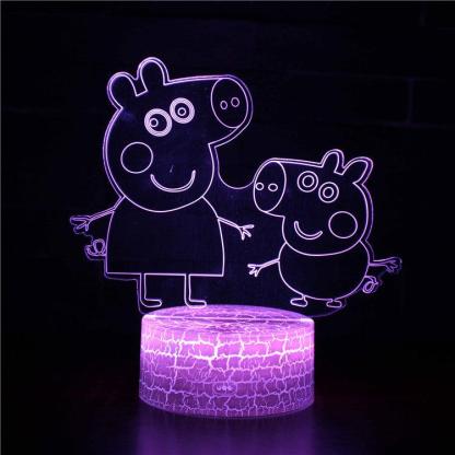 Peppa Pig LED lamp-3D Optical Lamp