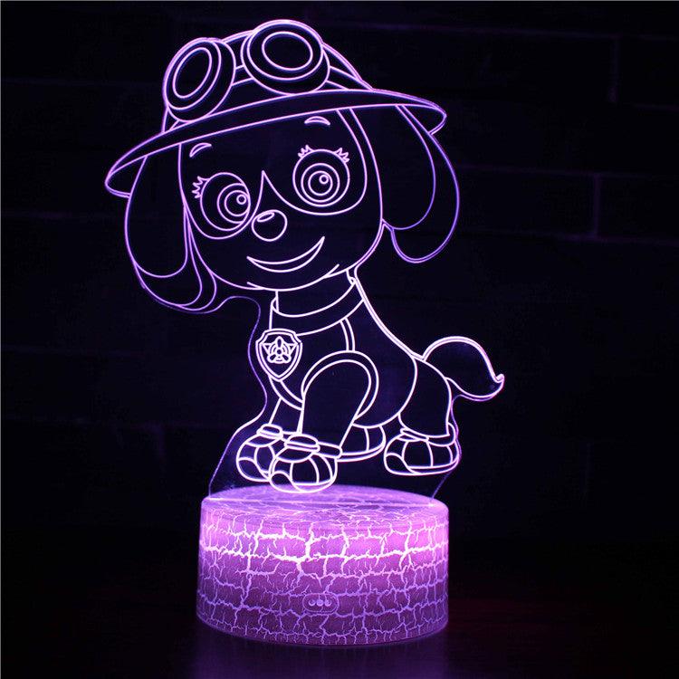 Paw Patrol 3D Optical Illusion Lamp - 3D Optical Lamp