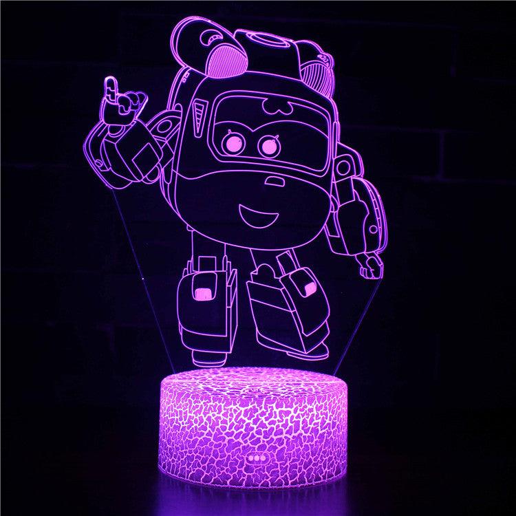Super Wings 3D Optical Illusion Lamp - 3D Optical Lamp