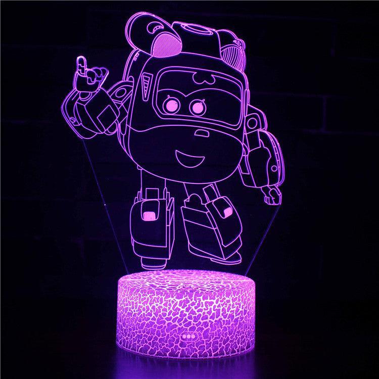 Super Wings 3D Optical Illusion Lamp - 3D Optical Lamp