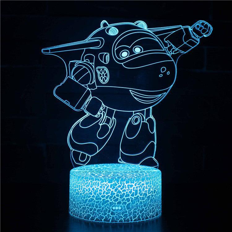 Super Wings 3D Optical Illusion Lamp - 3D Optical Lamp