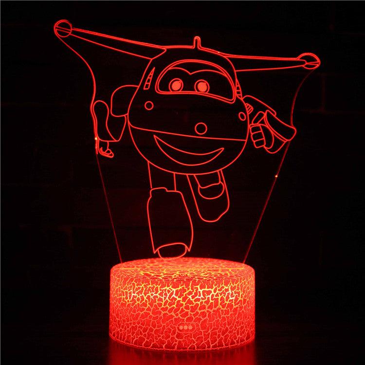 Super Wings 3D Optical Illusion Lamp - 3D Optical Lamp